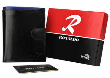 Pánska kožená peňaženka s farebnou vložkou - Ronaldo