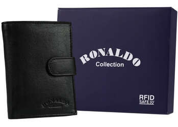 Pánska kožená peňaženka s priehradkou na zips - Ronaldo