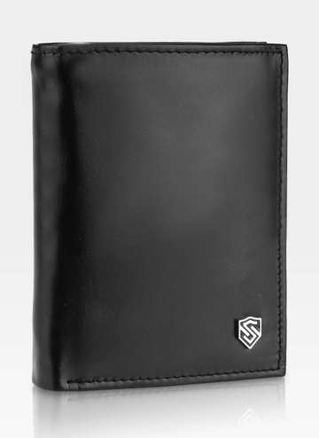 Pánska kožená peňaženka s rozťahovacím panelom STEVENS PREMIUM RFID Black