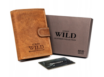 Pánska kožená peňaženka s vonkajším platobným vreckom - Always Wild