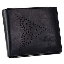 Pánska kožená peňaženka so zdobenou prednou stranou - Buffalo Wild