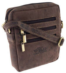 Pánska kožená taška cez rameno postbag - Always Wild