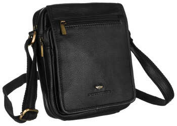 Pánska kožená taška cez rameno postbag - Peterson