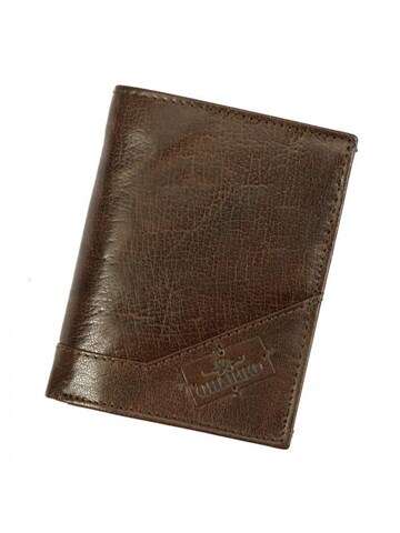 Pánska peňaženka Charro ITALIA 1379 Prírodná koža Tmavo hnedá