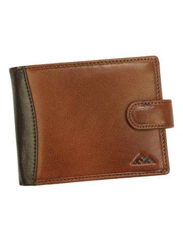 Pánska peňaženka EL FORREST 515-21 RFID Prírodná koža hnedá horizontálna