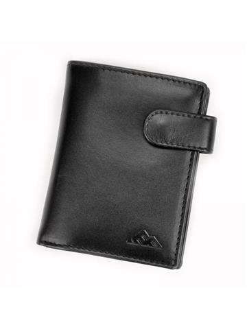 Pánska peňaženka EL FORREST 543-67 RFID Prírodná koža čierna vertikálna