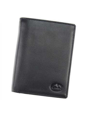 Pánska peňaženka EL FORREST 859-67 RFID Prírodná koža čierna SECURE