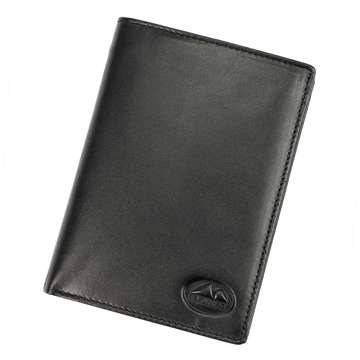 Pánska peňaženka EL FORREST 896-67 RFID Prírodná koža čierna vertikálna