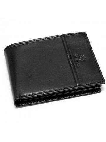 Pánska peňaženka Emporio Valentini Prírodná koža čierna elegantná 563 992