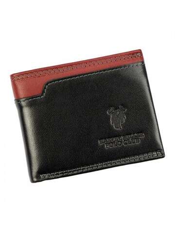 Pánska peňaženka Harvey Miller Polo Club 2807 992 Black Natural Leather