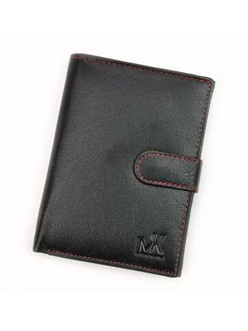 Pánska peňaženka Money Kepper CC 5400B kožená čierno-červená s magnetickou chlopňou