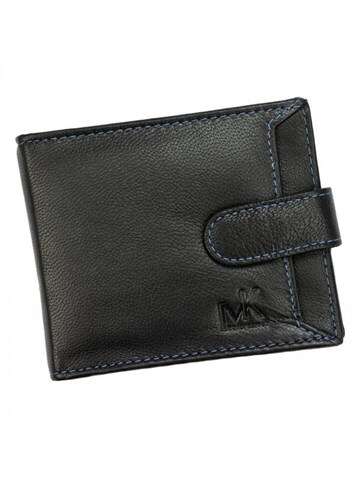 Pánska peňaženka Money Kepper CC 6001B kožená čierna/modrá horizontálna stredná
