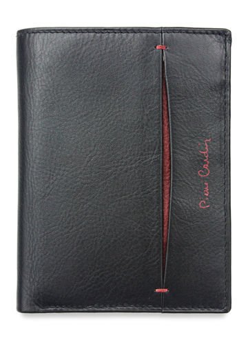 Pánska peňaženka Pierre Cardin Kožená čierna a červená Tilak07 326