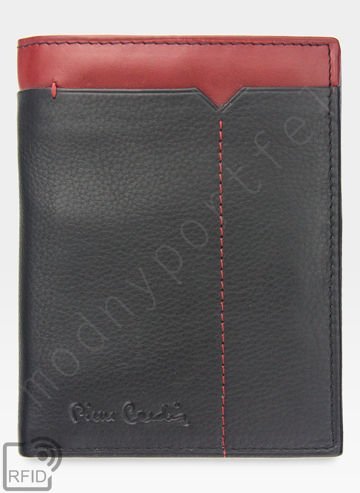Pánska peňaženka Pierre Cardin Kožená čierna + červená Tilak14 326 Sahara