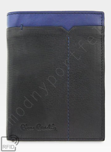 Pánska peňaženka Pierre Cardin Kožená čierna + modrá Tilak14 326 Sahara
