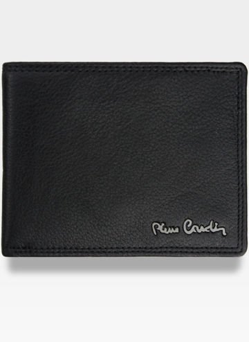 Pánska peňaženka Pierre Cardin Kožená horizontálna čierna EKO06 8804