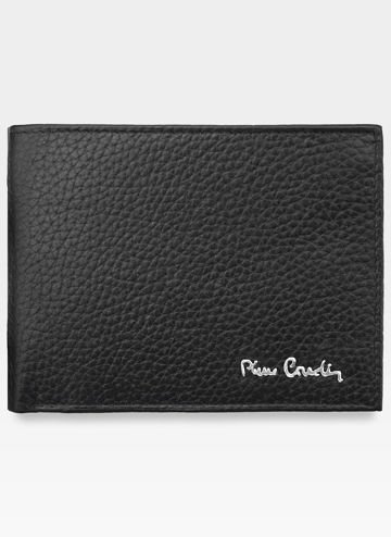 Pánska peňaženka Pierre Cardin Kožená horizontálna čierna Tilak11 8805