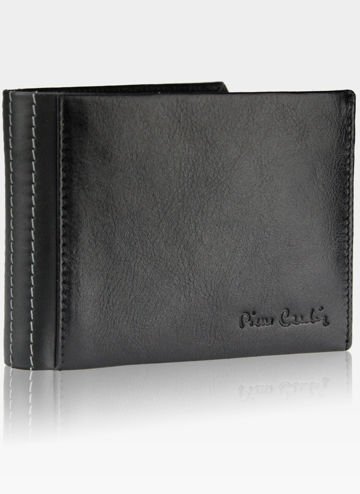 Pánska peňaženka Pierre Cardin Kožená horizontálna čierna Tilak33 8805