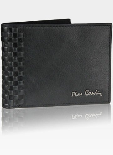 Pánska peňaženka Pierre Cardin Kožená horizontálna čierna Tilak39 8804