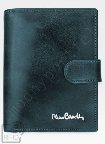 Pánska peňaženka Pierre Cardin Kožená vertikálna peňaženka so zipsom čierna Tilak12 331A RFID