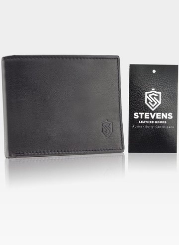 Pánska peňaženka STEVENS Leather Classic Black