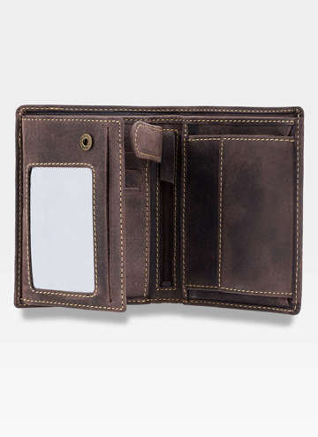 Pánska peňaženka Small Leather Visconti Embedded Technology RFID 709 Dark Brown