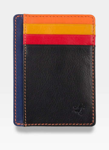 Pánska peňaženka kožená Slim Card Case Visconti farebné RFID