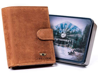 Pánska peňaženka z kvalitnej pravej kože s RFID Protect - Peterson