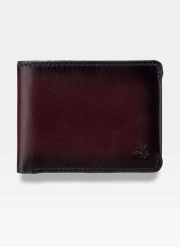 Pánska tenká kožená peňaženka so slotom na drobné Visconti MT-92 RFID Tmavohnedá