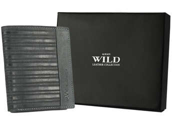 Pánska vertikálna kožená peňaženka - Always Wild