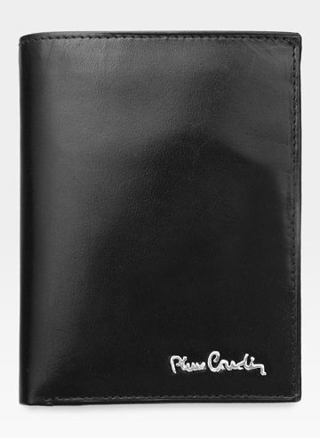Pánska vertikálna peňaženka Pierre Cardin Kožená čierna YS520.1 331