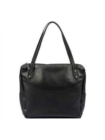 Pierre Cardin 5335 EDF Dámska kabelka Shopperbag Prírodná koža Čierna VeľkáMôže pojať veľkosť A4