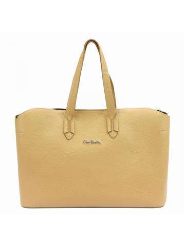 Pierre Cardin FRZ 1819 DOLLARO Sand Brown Leather Handbag Shopperbag Natural Leather