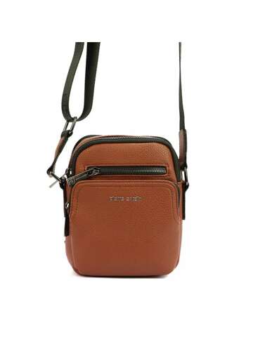 Pierre Cardin IZA304 52706/527066 malá crossbody kabelka z ekokože hnedej farby