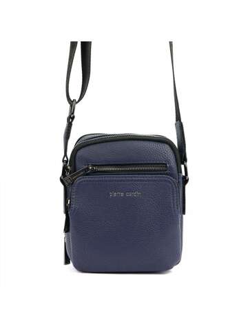 Pierre Cardin IZA304 52706 Modrá ekologická kožená crossbody taška