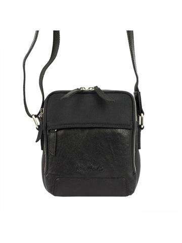 Pierre Cardin YS12 28004 Čierna prírodná kožená taška cez rameno Crossbody stredná veľkosť