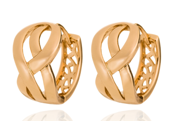 Pozlátené šperky - E29 Zlaté náušnice