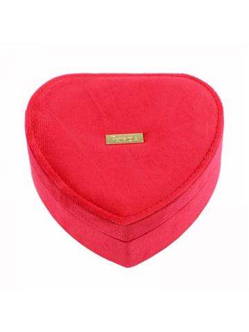Skrinka organizér truhlica PATRIZIA pre šperky v tvare červeného srdca ValentínnKI darček pre ňu