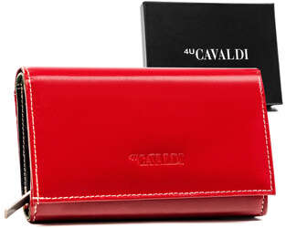 Veľká dámska kožená peňaženka s RFID - systém 4U Cavaldi