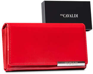 Veľká dámska kožená peňaženka so zapínaním - 4U Cavaldi