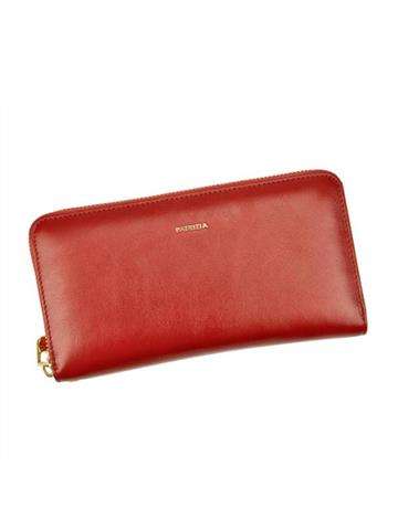 Veľká dámska peňaženka PATRIZIA IT-119 RFID Červená prírodná koža