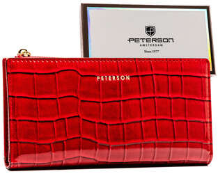 Veľká dámska peňaženka z lakovanej ekologickej kože - Peterson