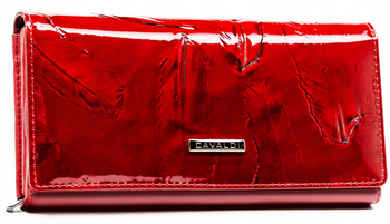 Veľká dámska peňaženka z lakovanej prírodnej a ekologickej kože - 4U Cavaldi