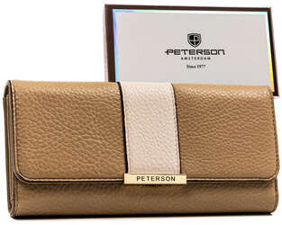 Veľká horizontálna dámska peňaženka z ekologickej kože - Peterson