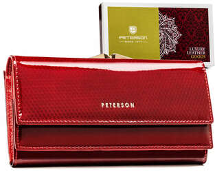 Veľká horizontálna dámska peňaženka z pravej kože - Peterson