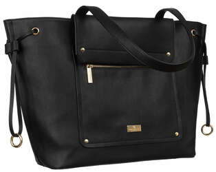 Veľká klasická dámska nákupná taška z ekologickej kože - Peterson