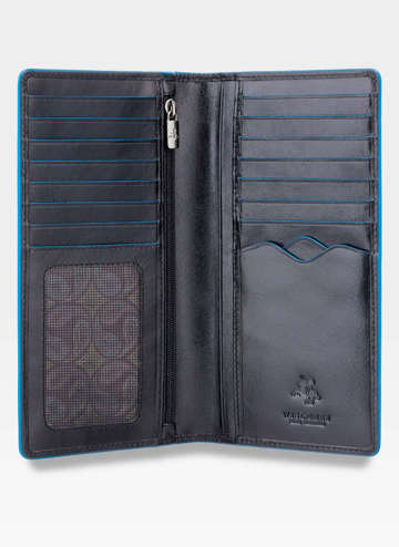 Veľká pánska kožená peňaženka Visconti ALP88 Black