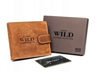 Veľká značková pánska peňaženka so systémom RFID - Always Wild