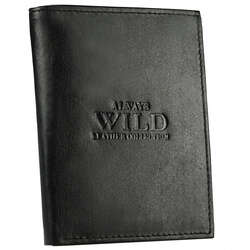 Vertikálna kožená peňaženka bez zapínania - Always Wild