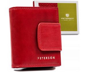 Vertikálna, priestranná dámska peňaženka z pravej kože - Peterson